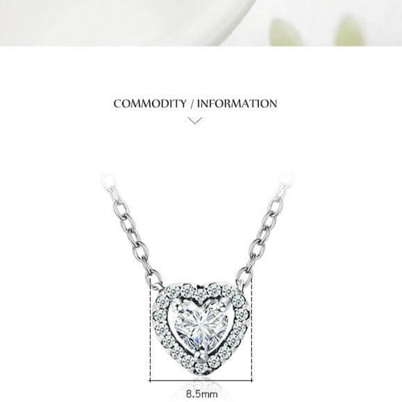 Clear Heart Necklace