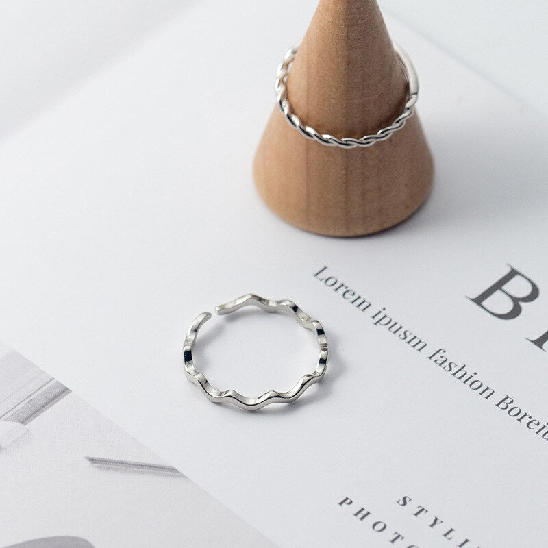 Wavey Slim Ring