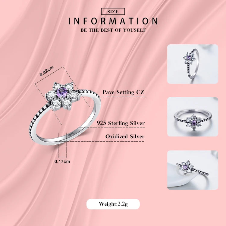 Purple flowers Ring