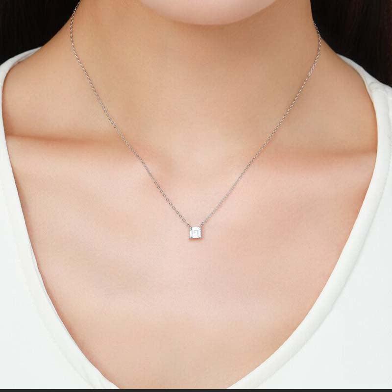 Emerald cut Classic Necklace