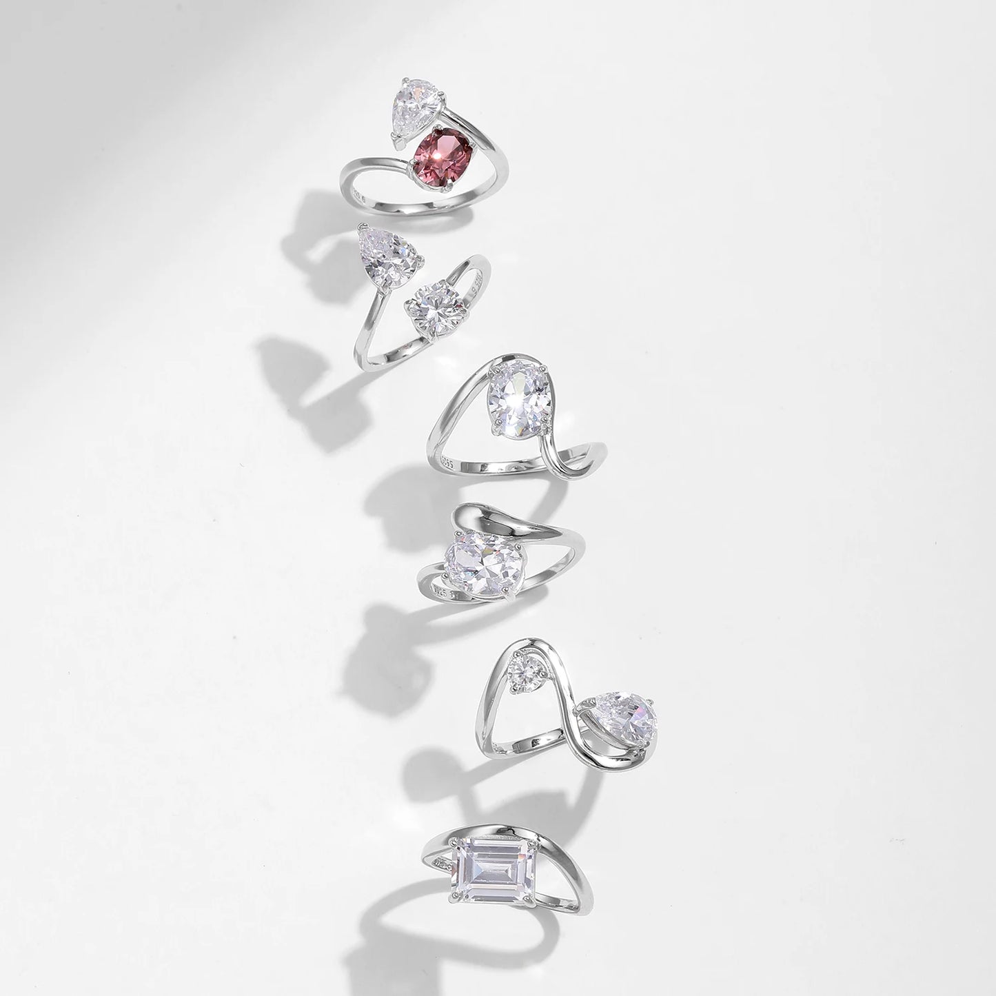 Snake Line Rings