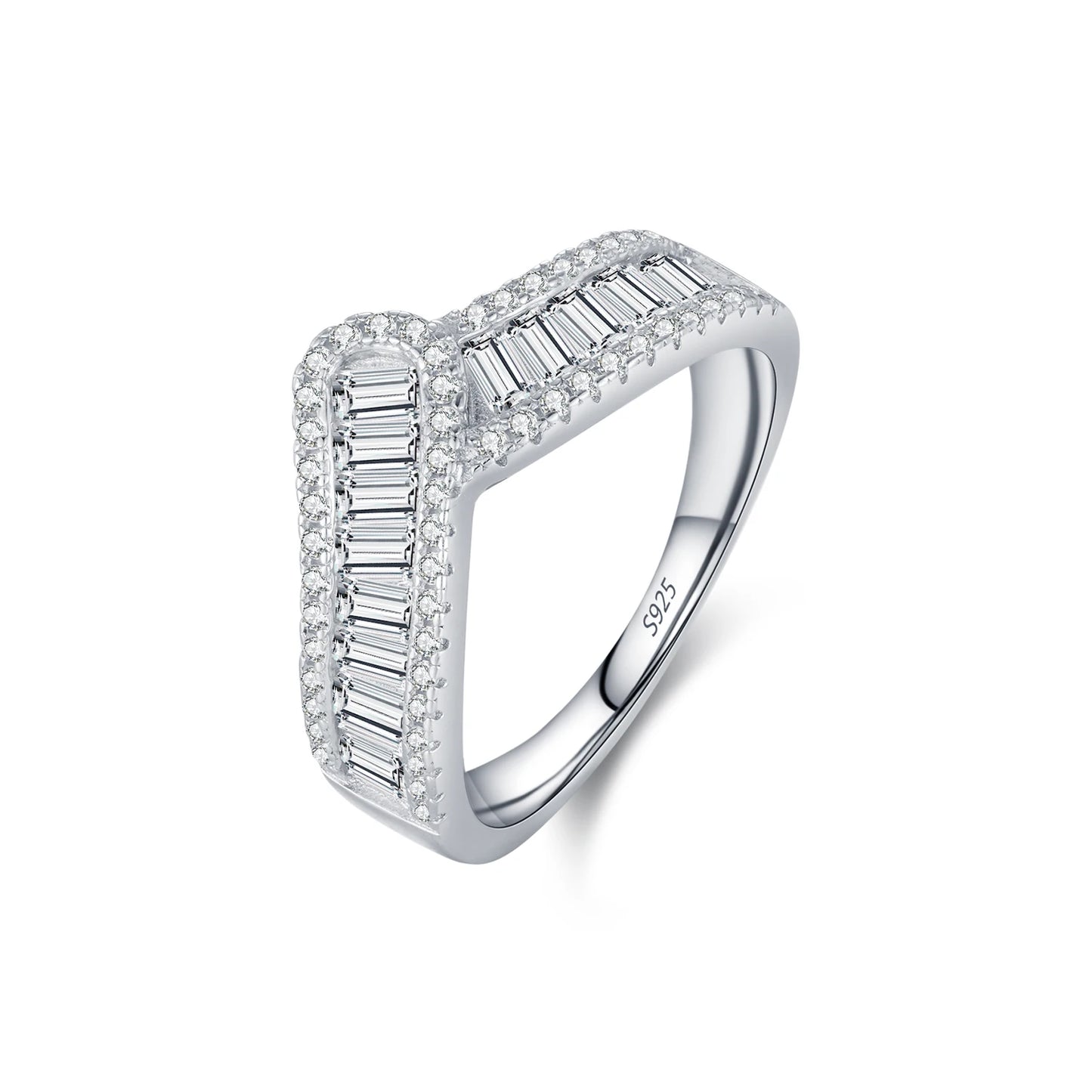 Eternity Arrow Pave Ring