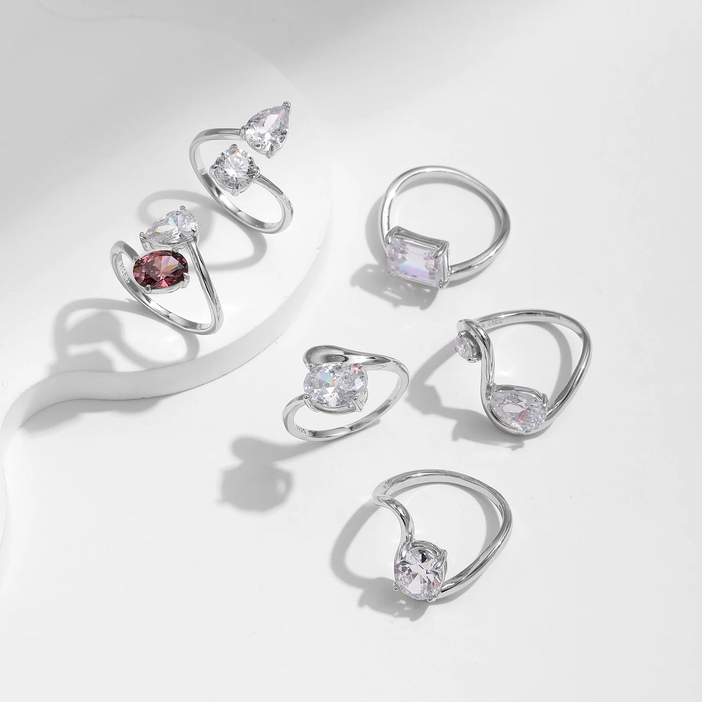 Snake Line Rings