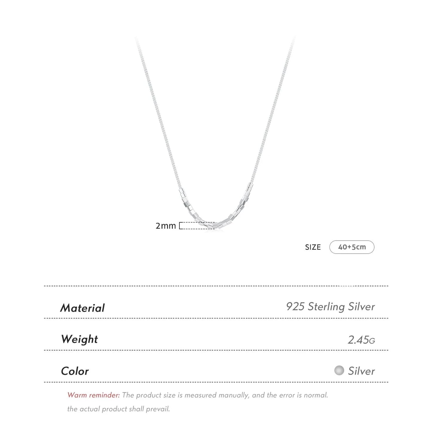Small Square Necklace