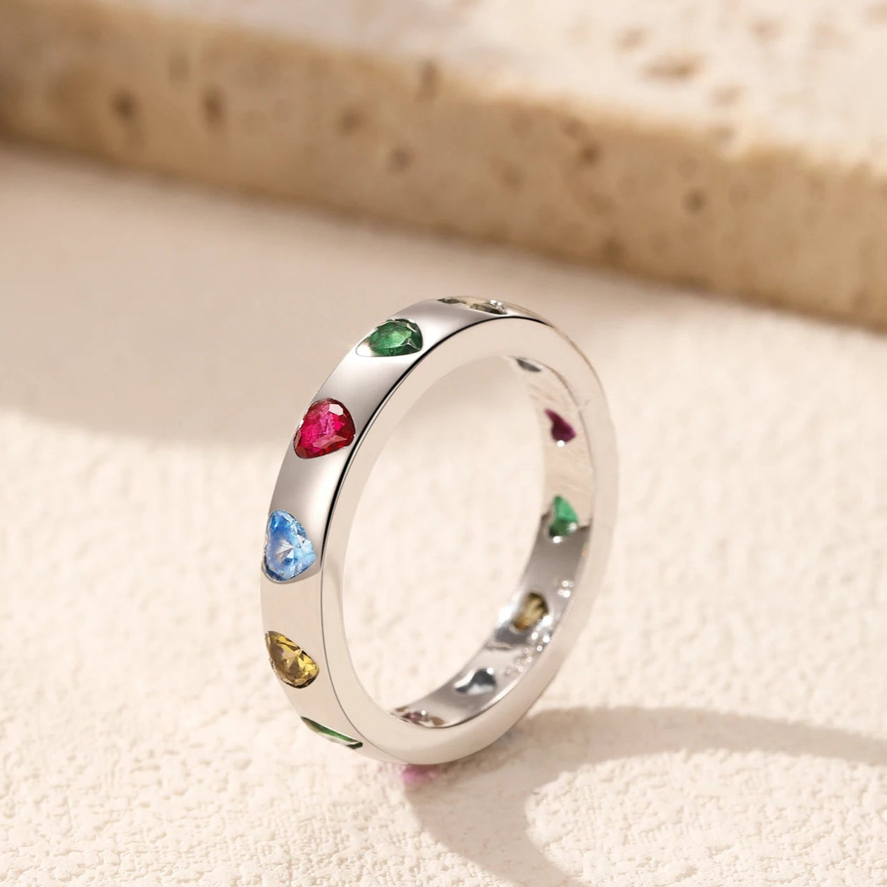 Leaf, Clover, Heart & Eternity Stackable Ring