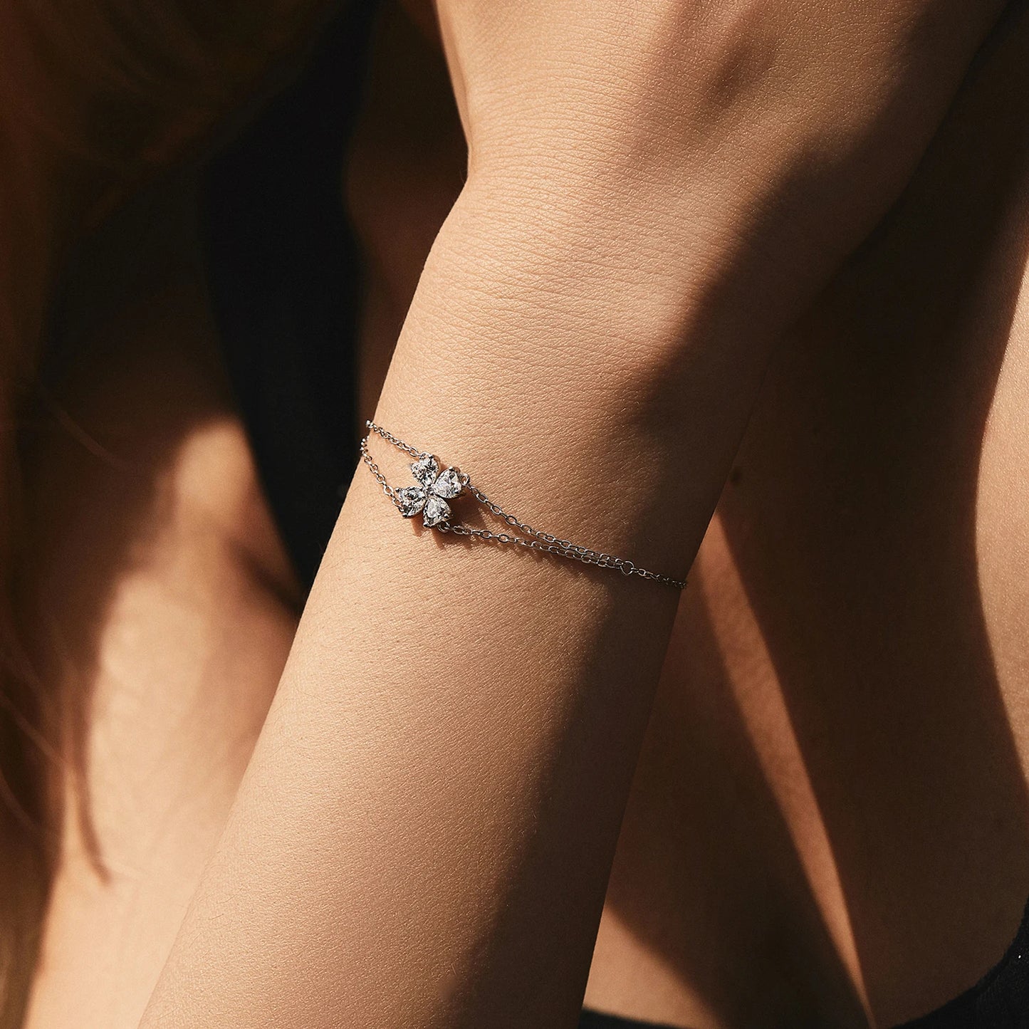 Double Layer Flower Bracelet