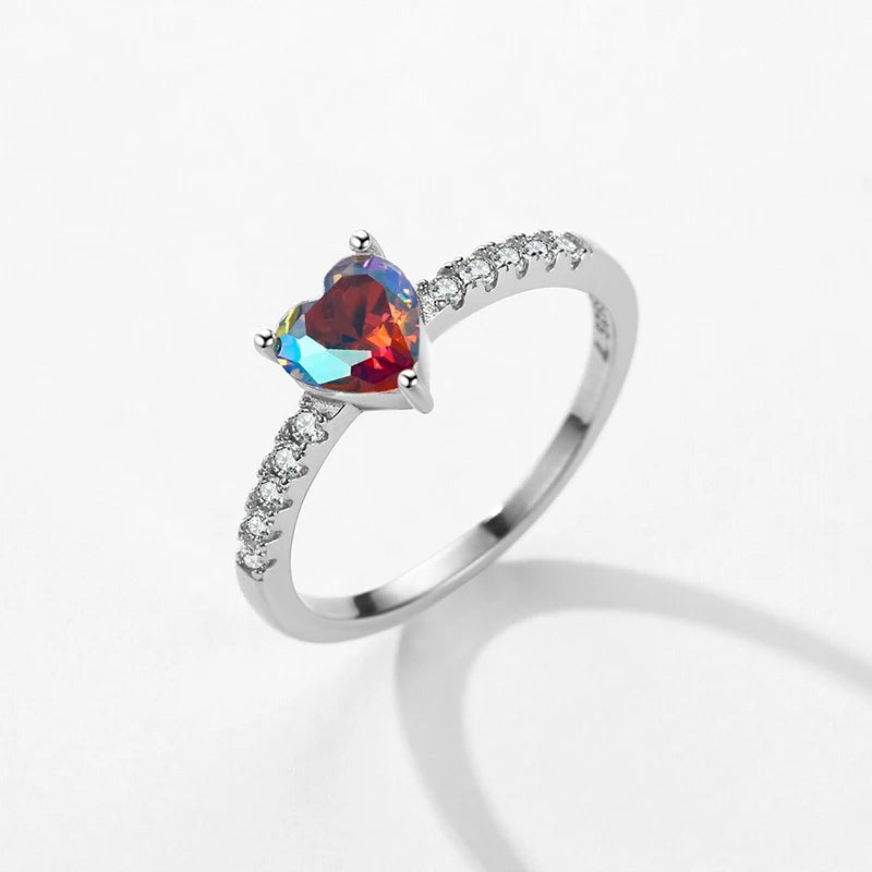 Colorful Heart Ring