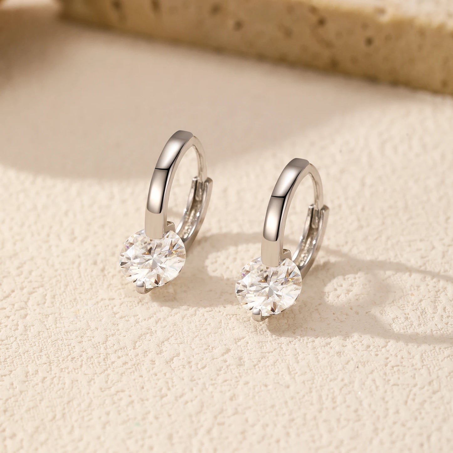 Mojo Moissanite Hoop Earrings