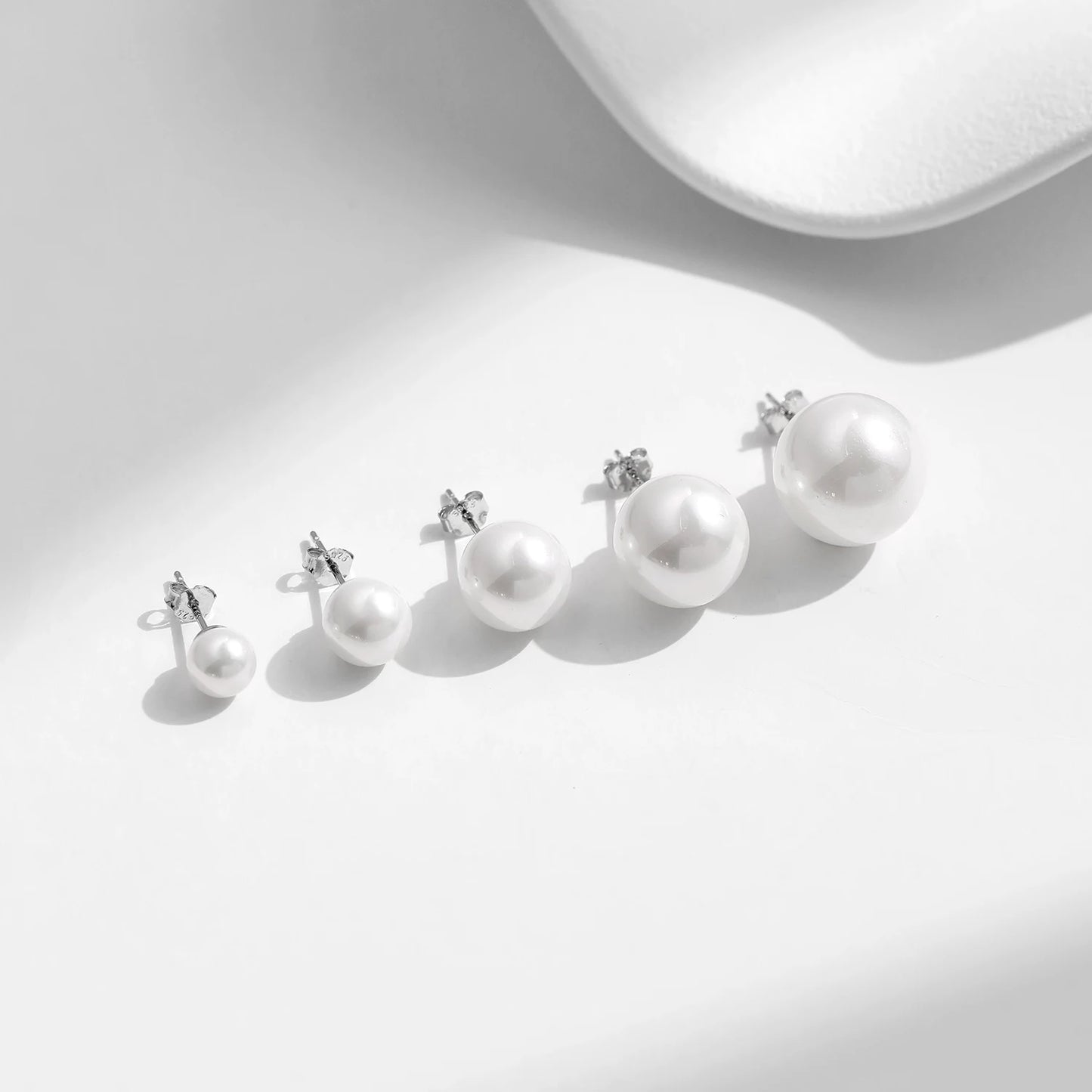 Elegant Pearl Stud Earrings