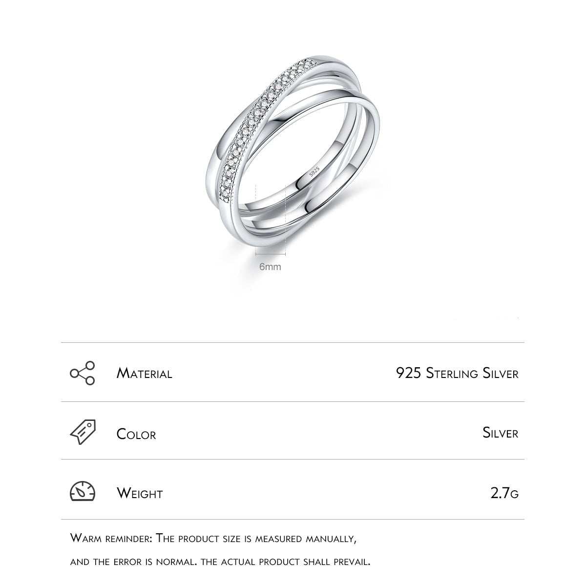 Cross Lines Ring