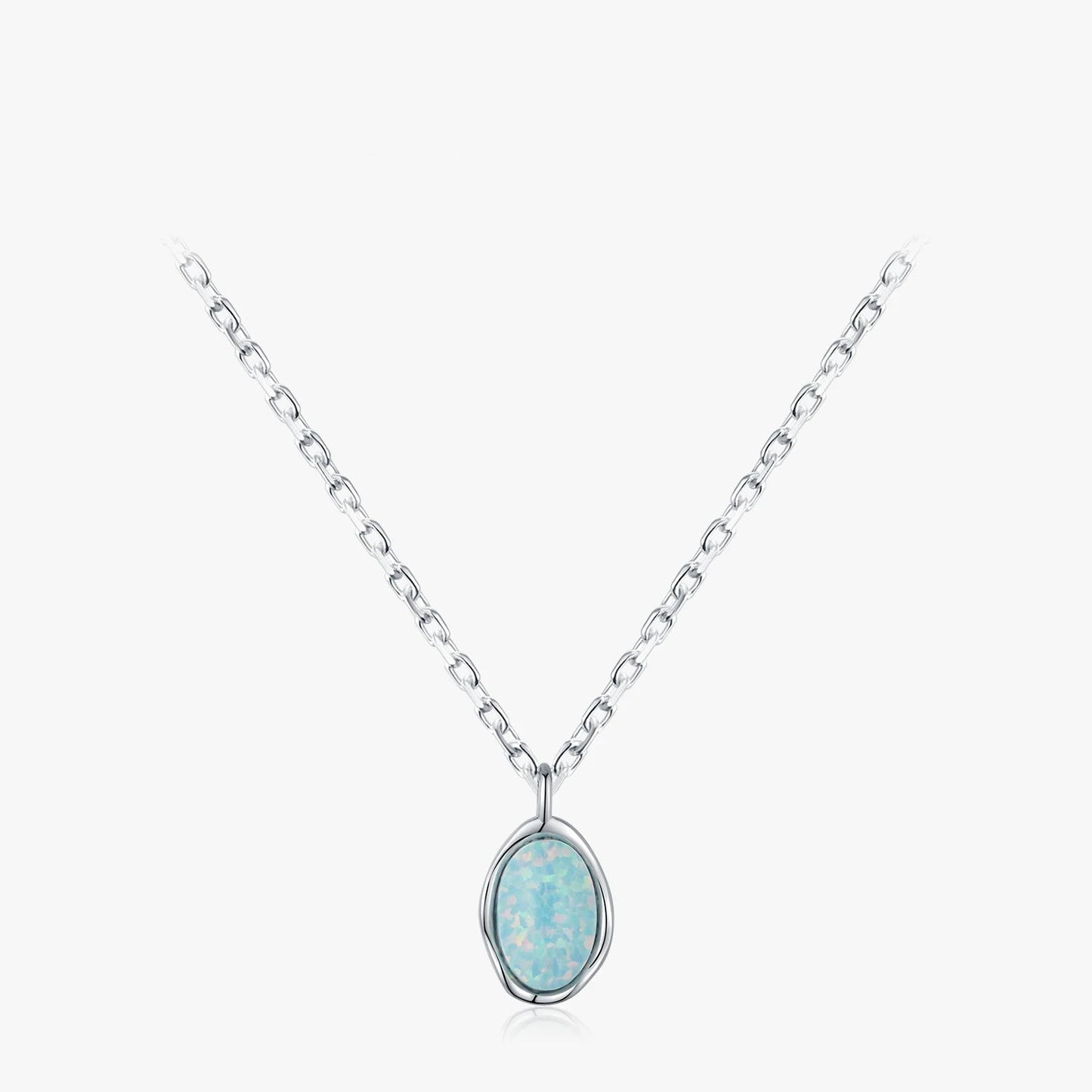 Vintage Rippled Opal Necklace