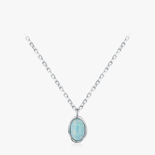 Vintage Rippled Opal Necklace