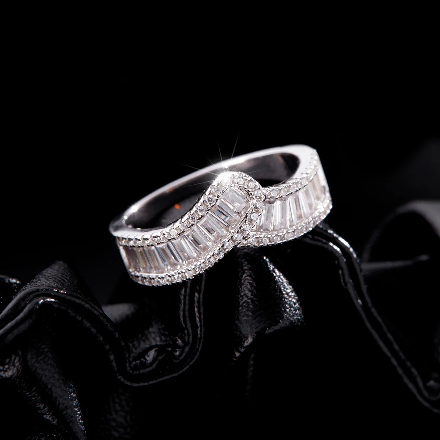 Eternity Arrow Pave Ring