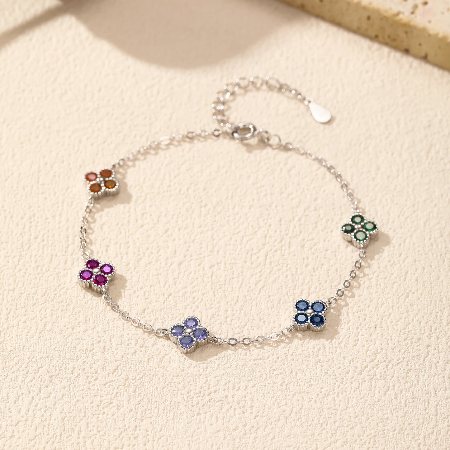 Leaf Clover Colorful Bracelet
