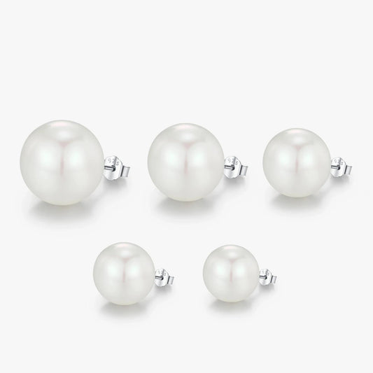 Elegant Pearl Stud Earrings