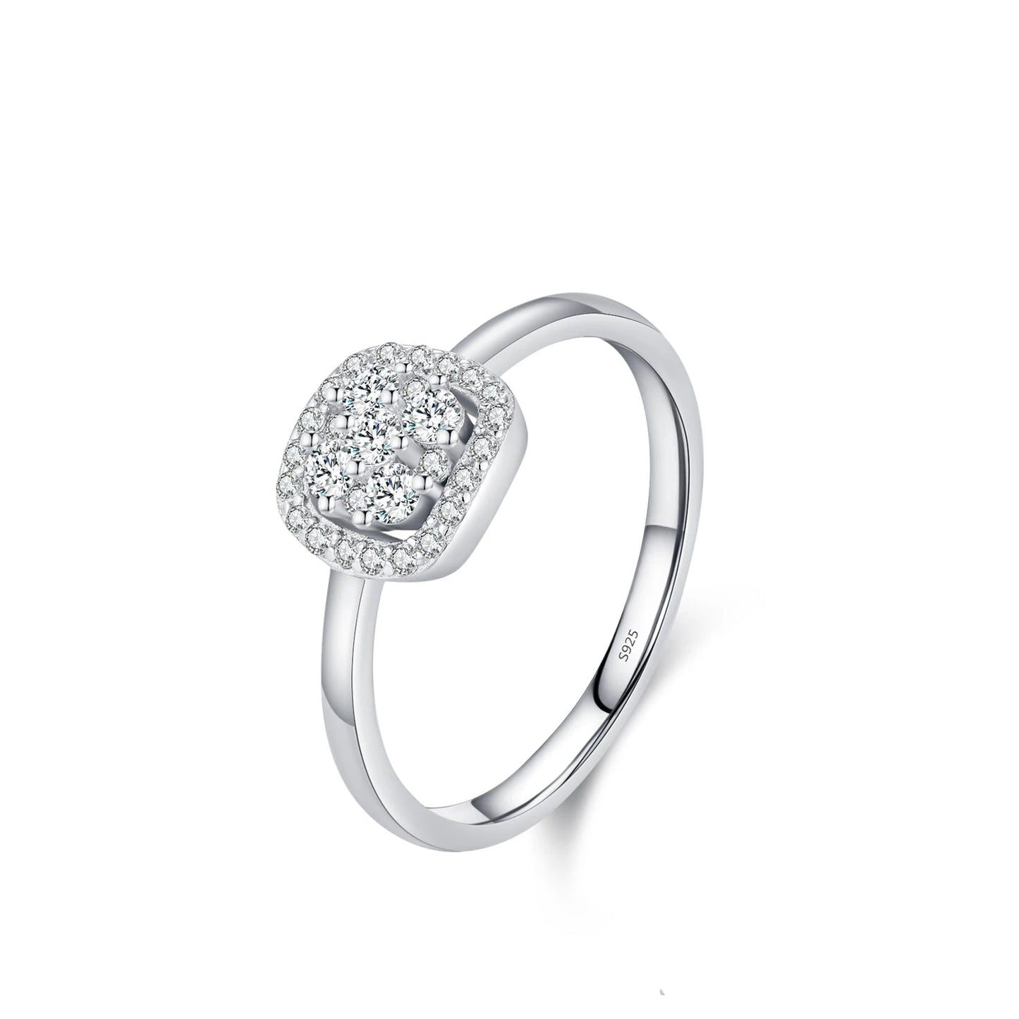 Sparkling VVS1 D Color Moissanite Ring