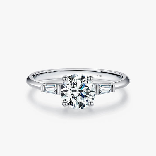 Alluring Ring - 1.0CT Round Moissanite Diamond (D Color)