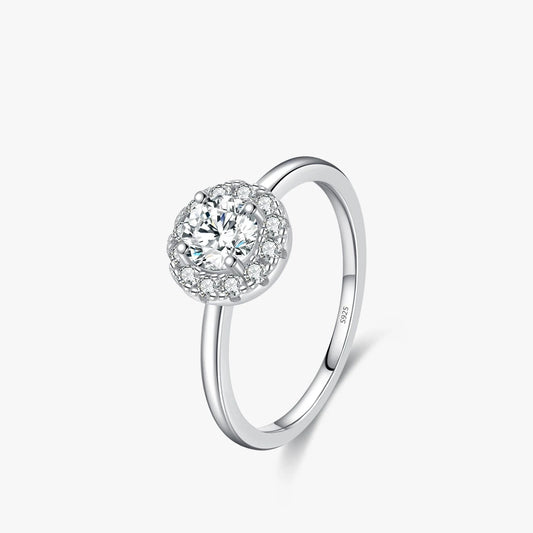 Affection Moissanite Ring (0.5CT D Color VVS1 )