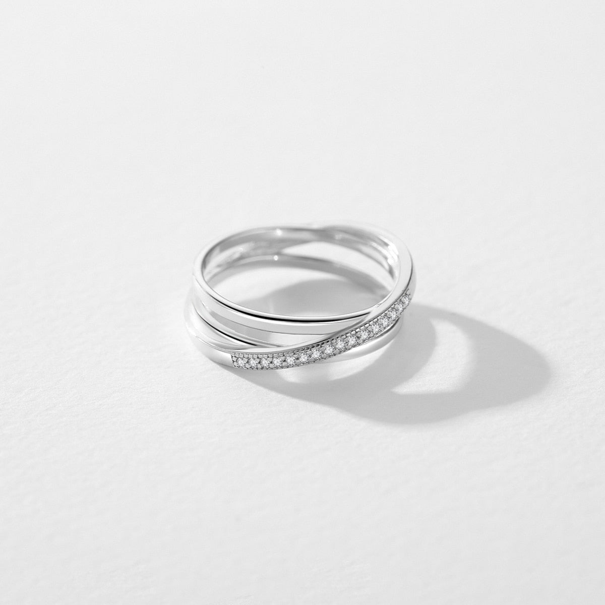 Cross Lines Ring