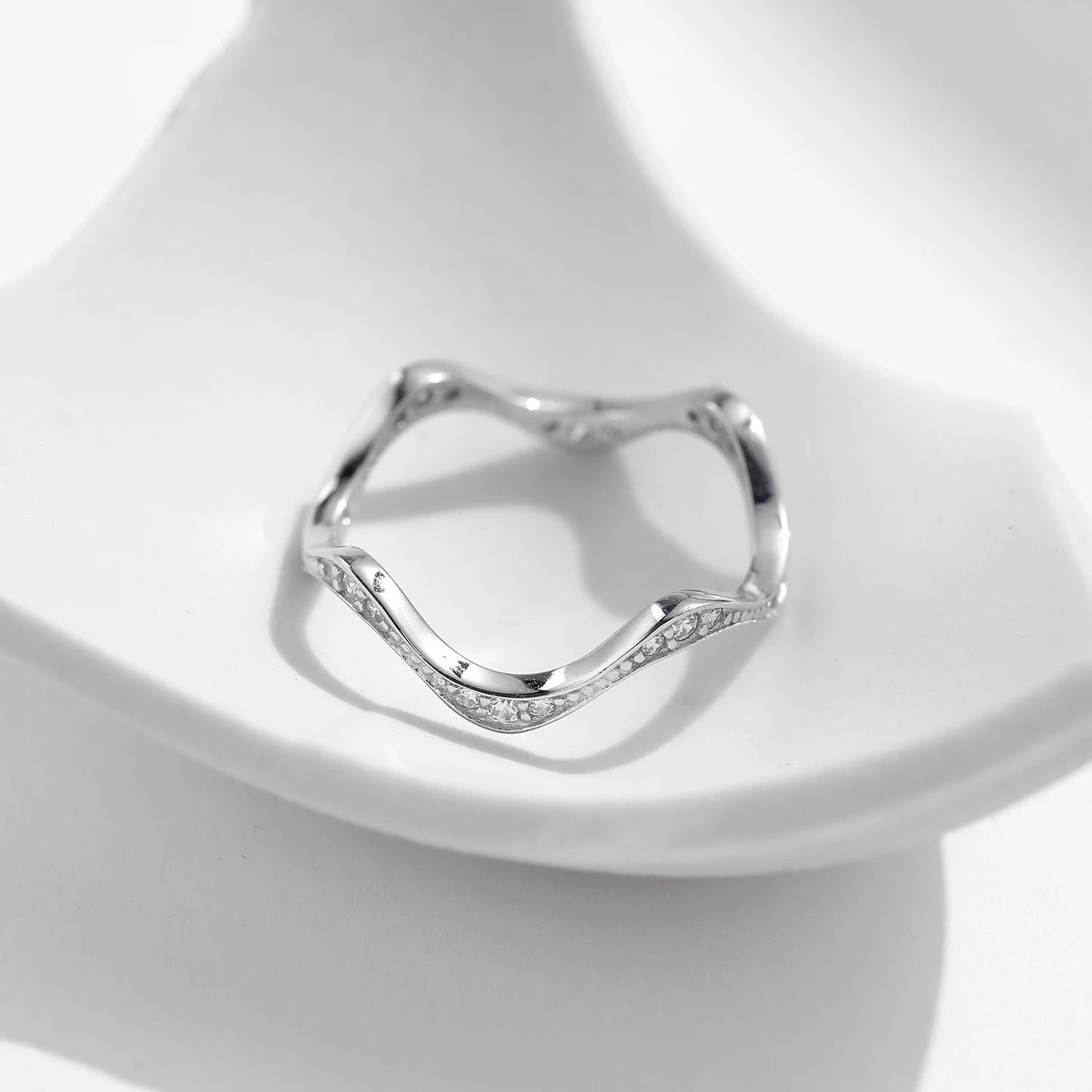 Light Blue Crown Ring