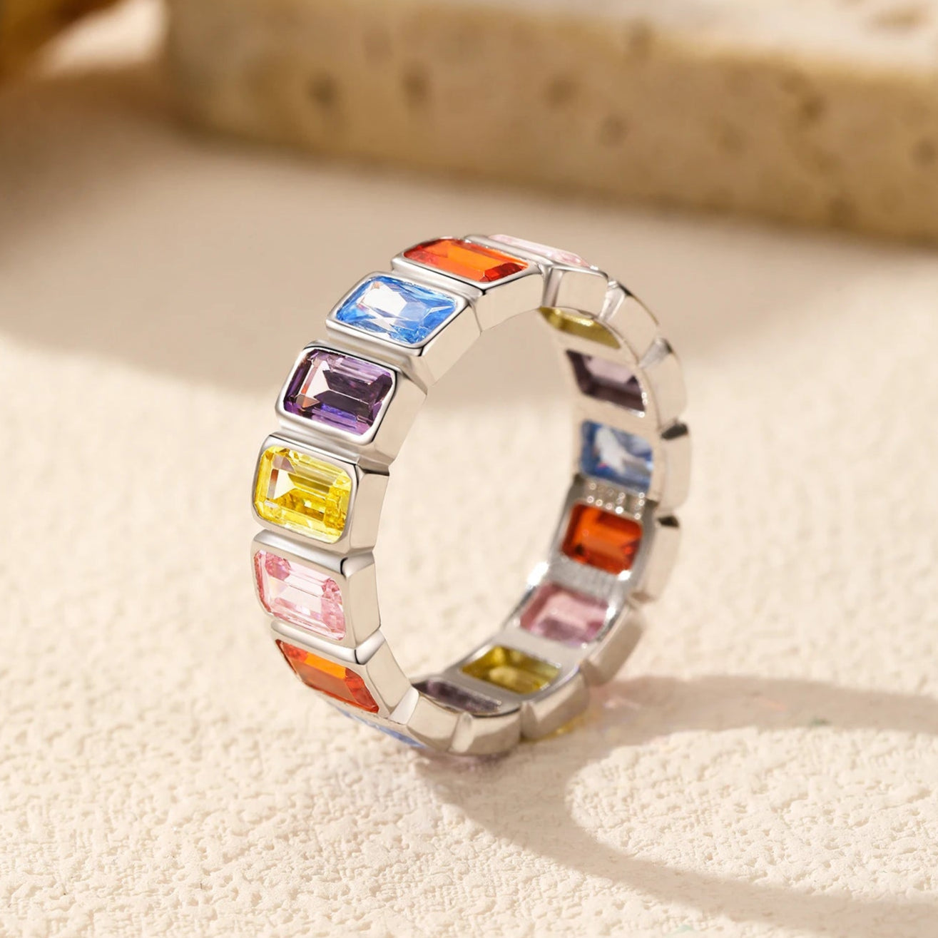 Leaf, Clover, Heart & Eternity Stackable Ring