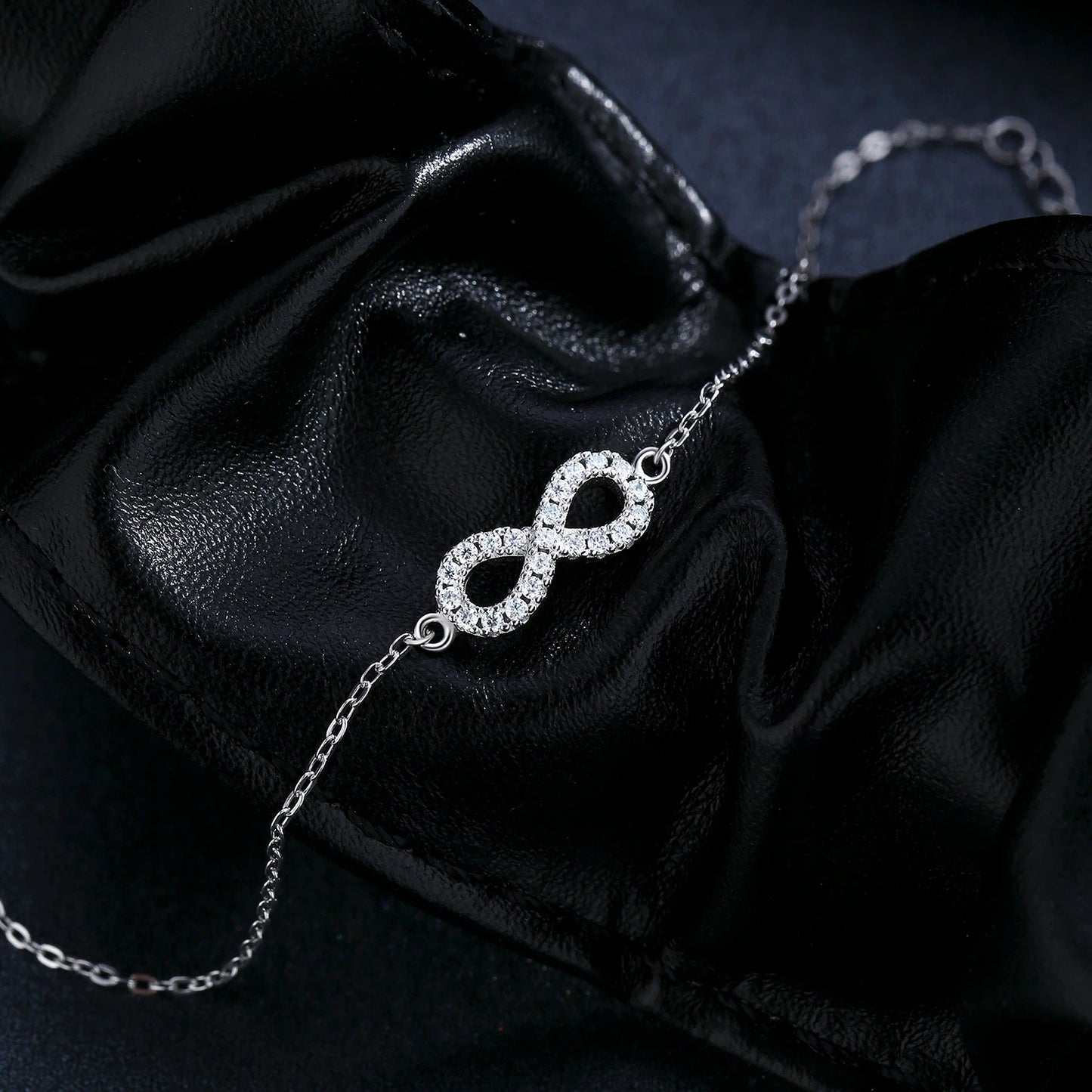 Infinity Love Moissanite Lab Bracelet