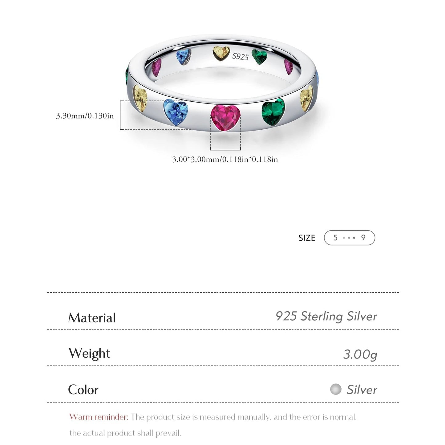 Leaf, Clover, Heart & Eternity Stackable Ring