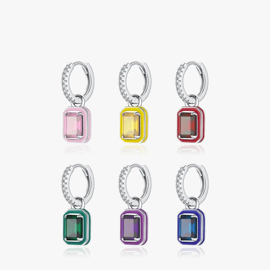 Shades Colorful Hoop Earrings