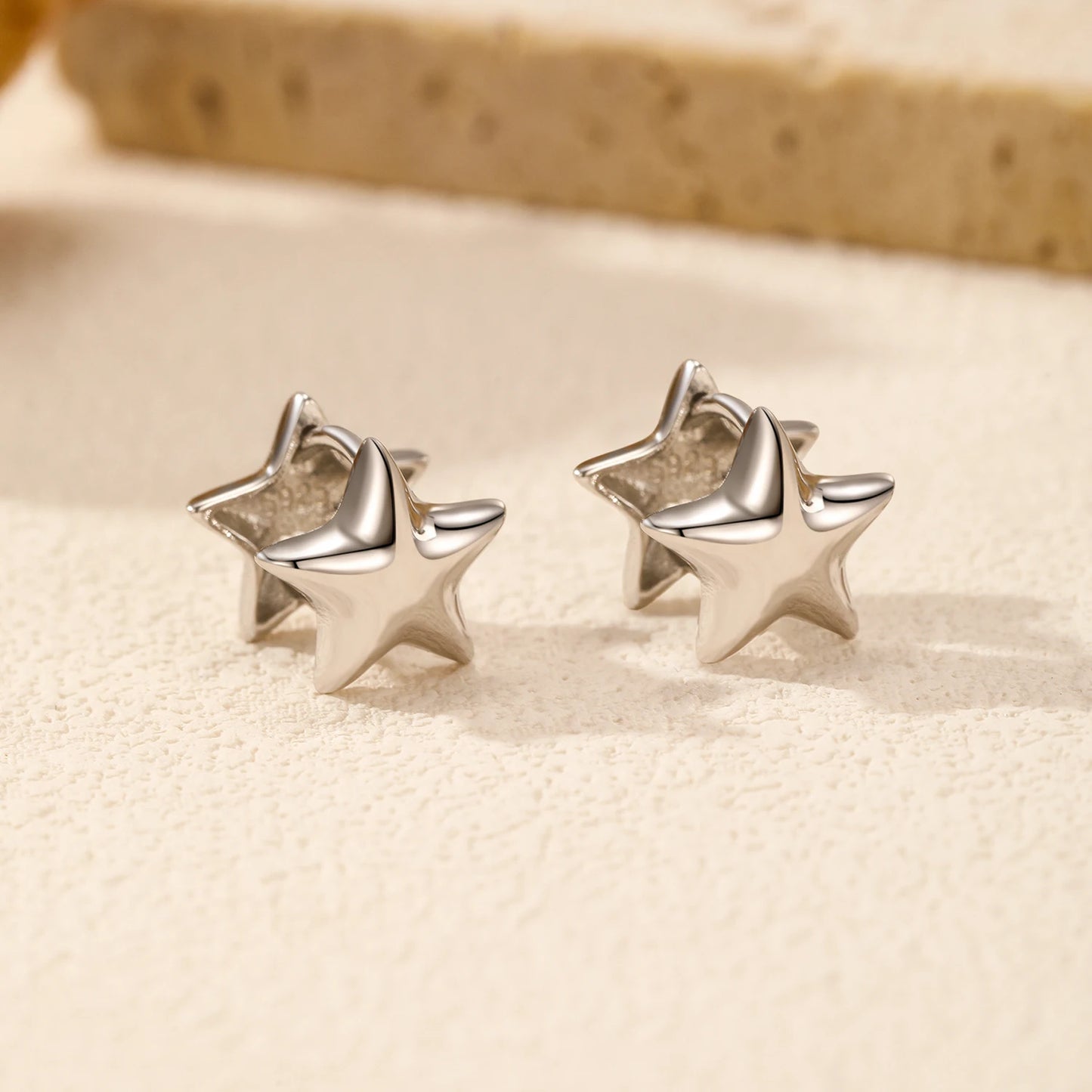 Simple Double Side Mirror Earrings