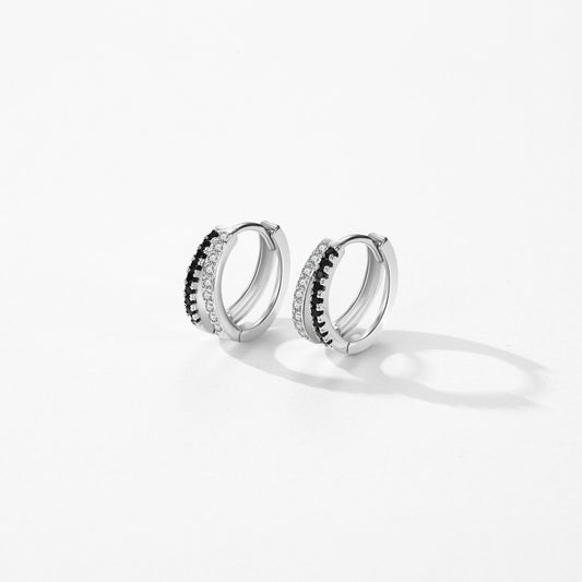 Black And White Earrings