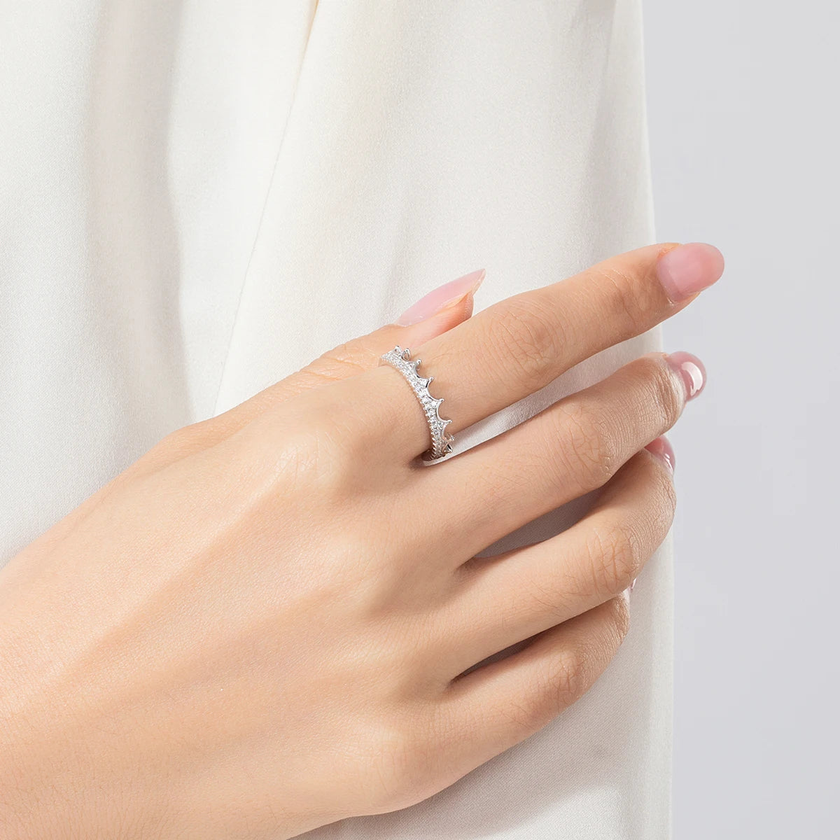 Majestic Crown Adjustable Size Ring