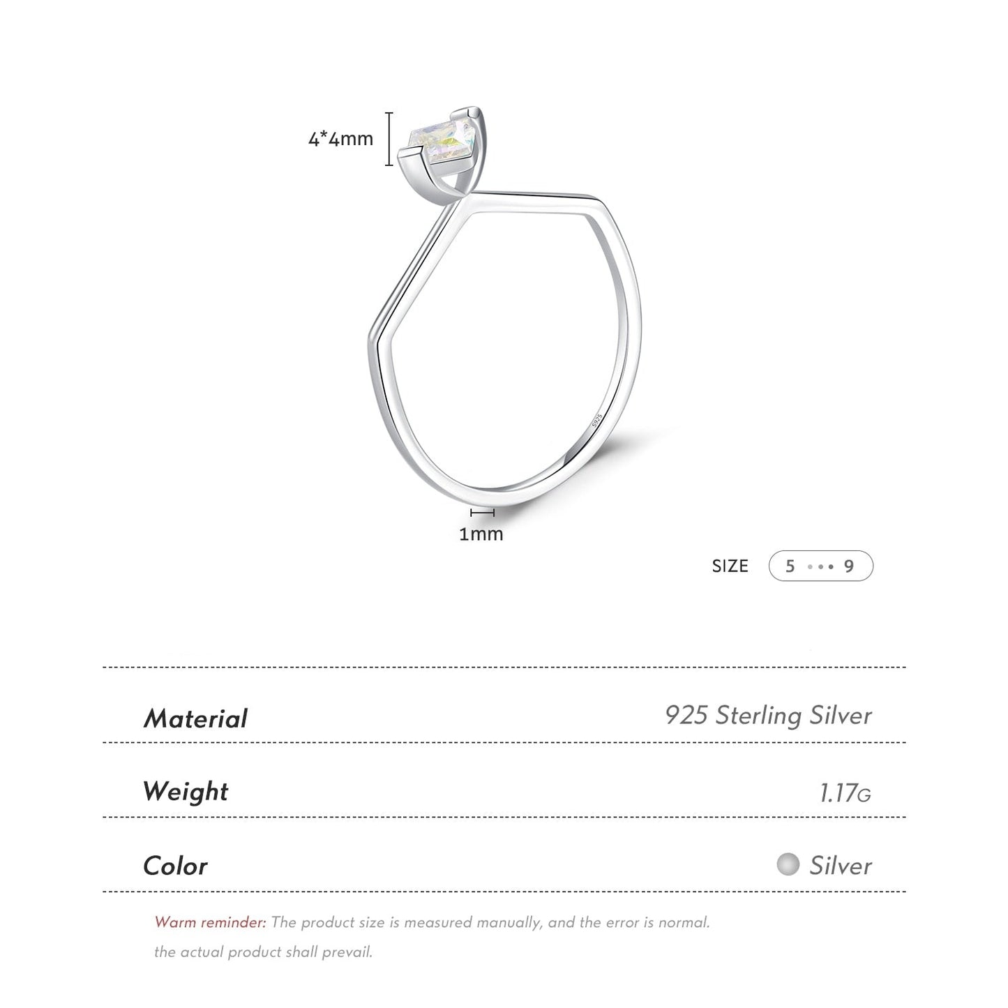 Colorful Square Geometric Ring