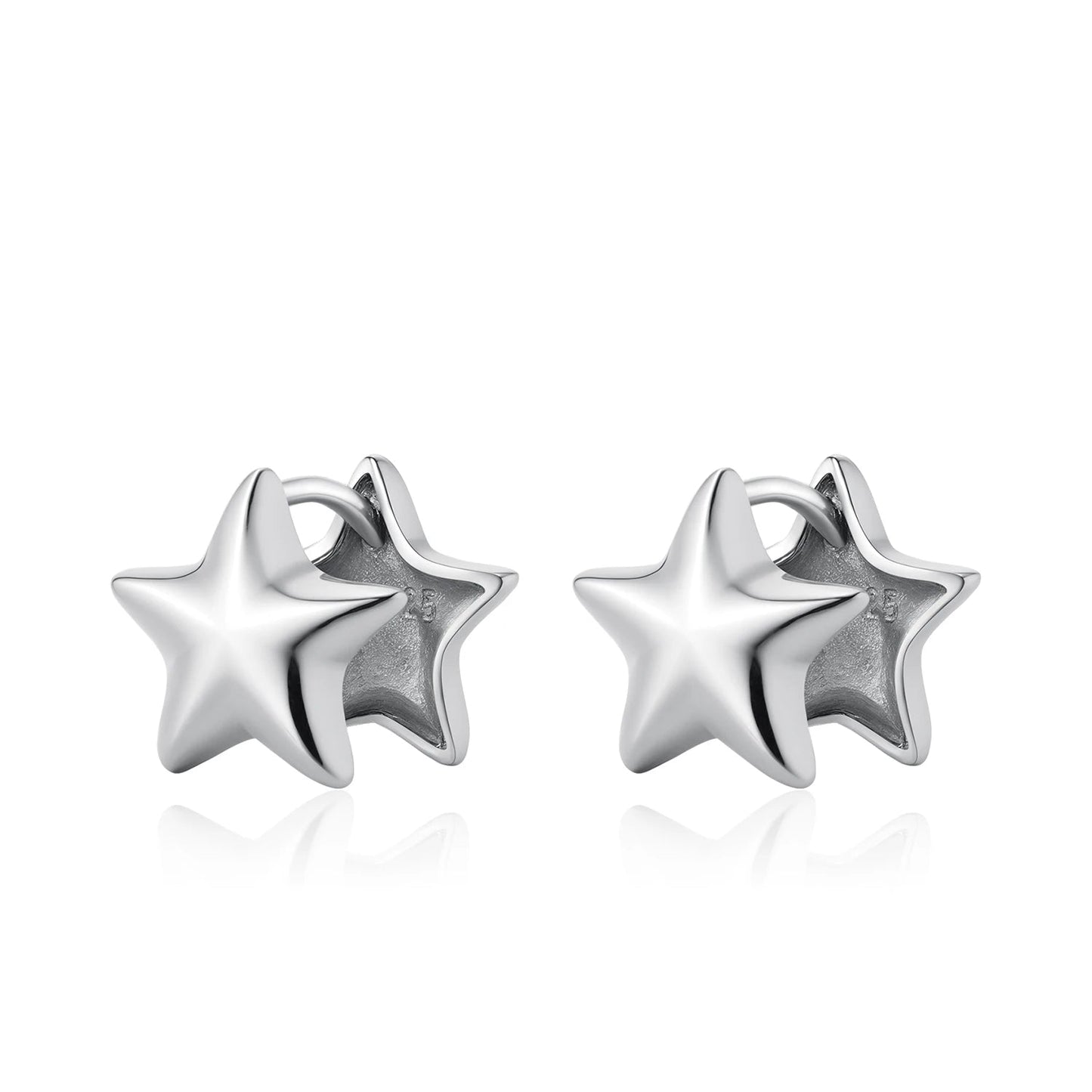 Simple Double Side Mirror Earrings