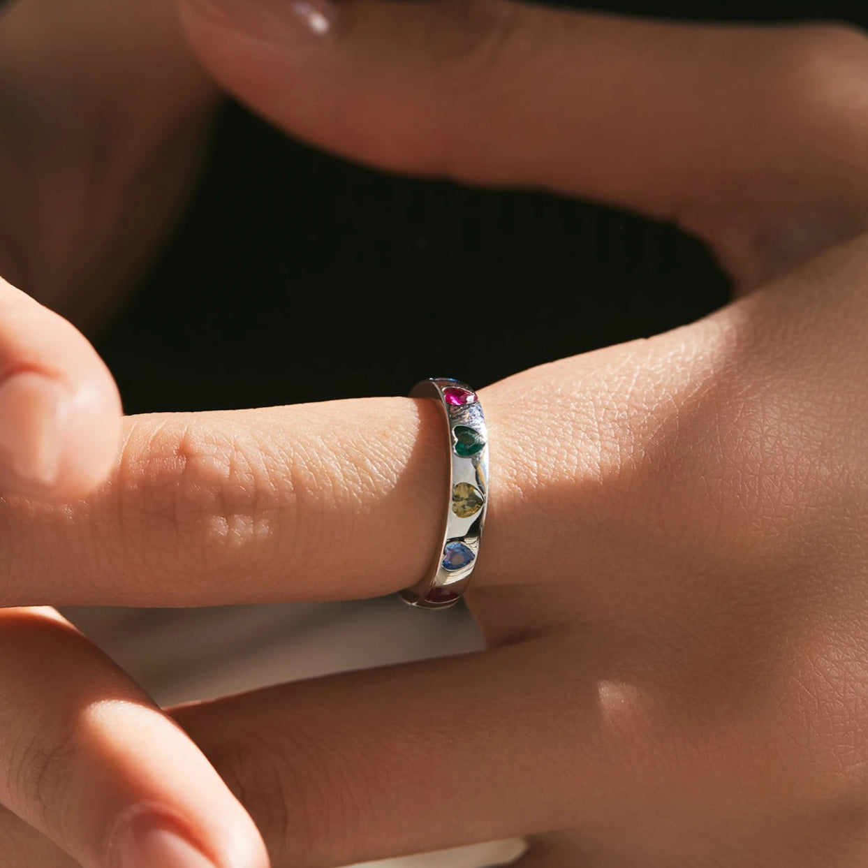 Leaf, Clover, Heart & Eternity Stackable Ring