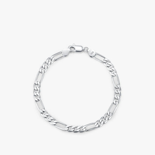 Silver Classic Figaro Bracelet