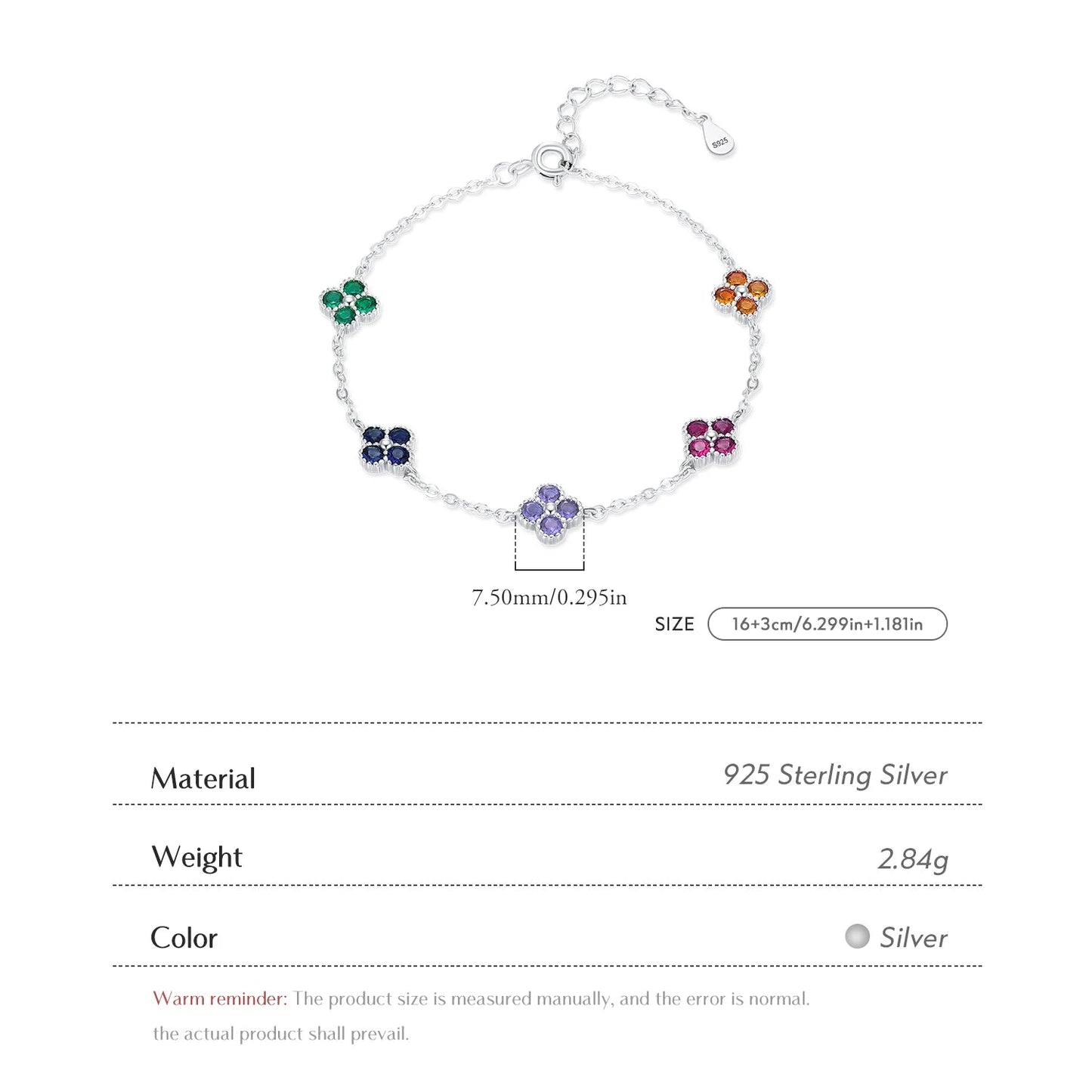 Leaf Clover Colorful Bracelet