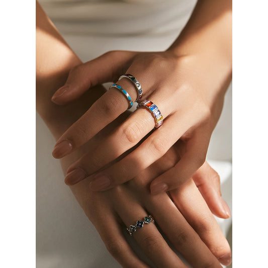 Leaf, Clover, Heart & Eternity Stackable Ring