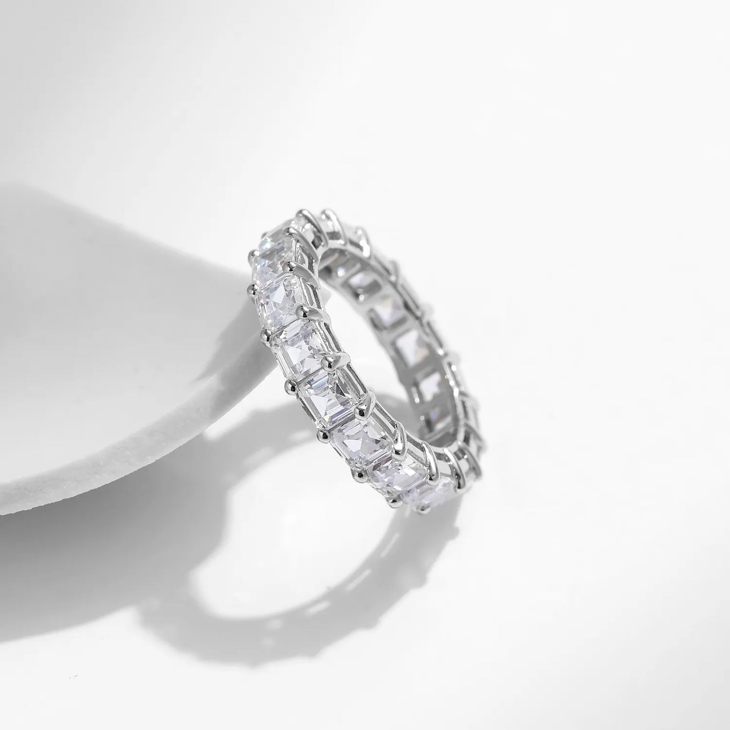 Luxury Emerald Cut Square Ring