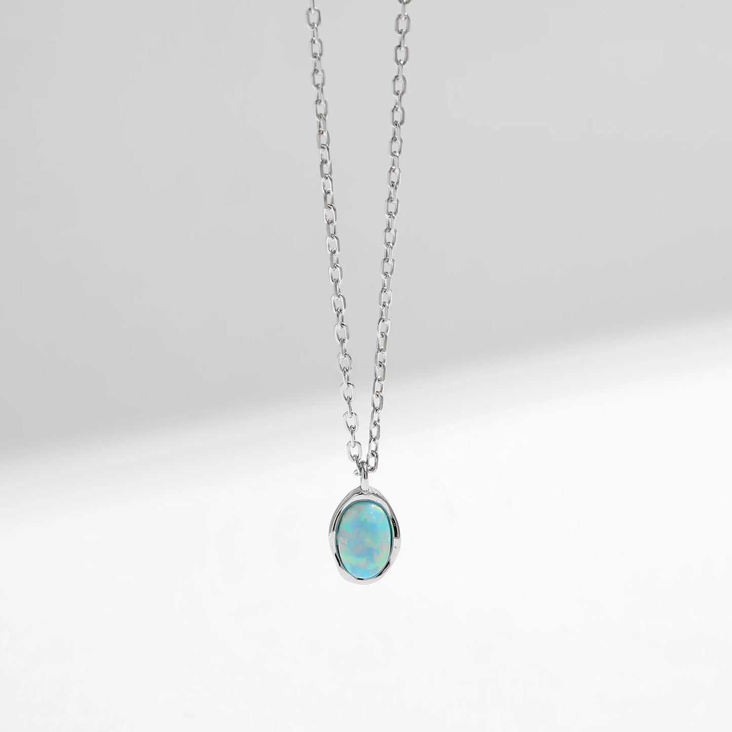 Vintage Rippled Opal Necklace