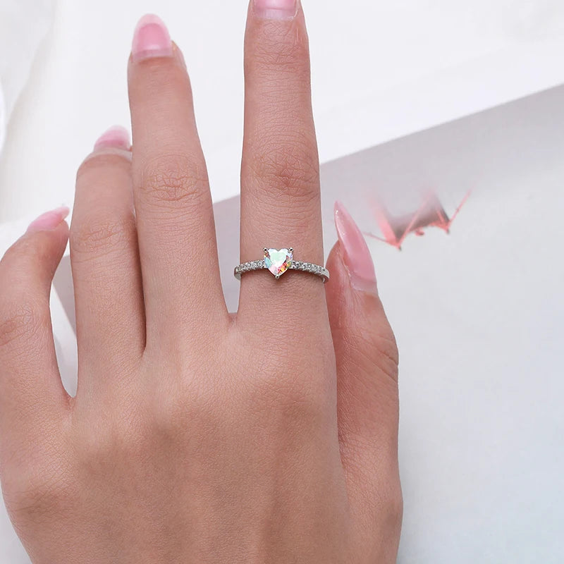 Colorful Heart Ring