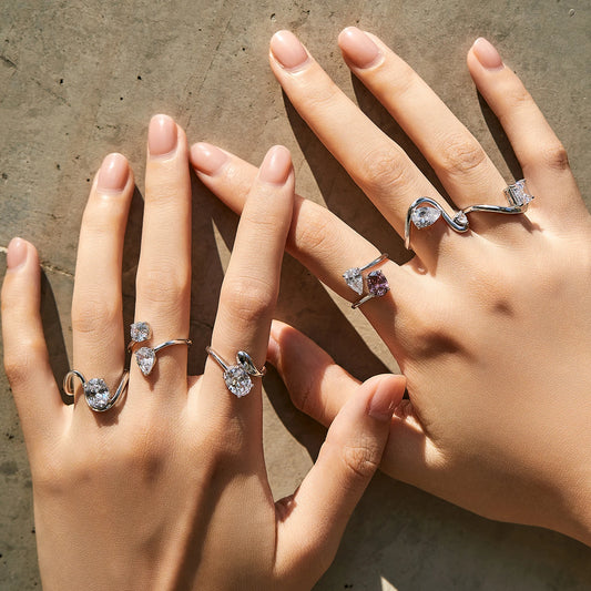 Snake Line Rings
