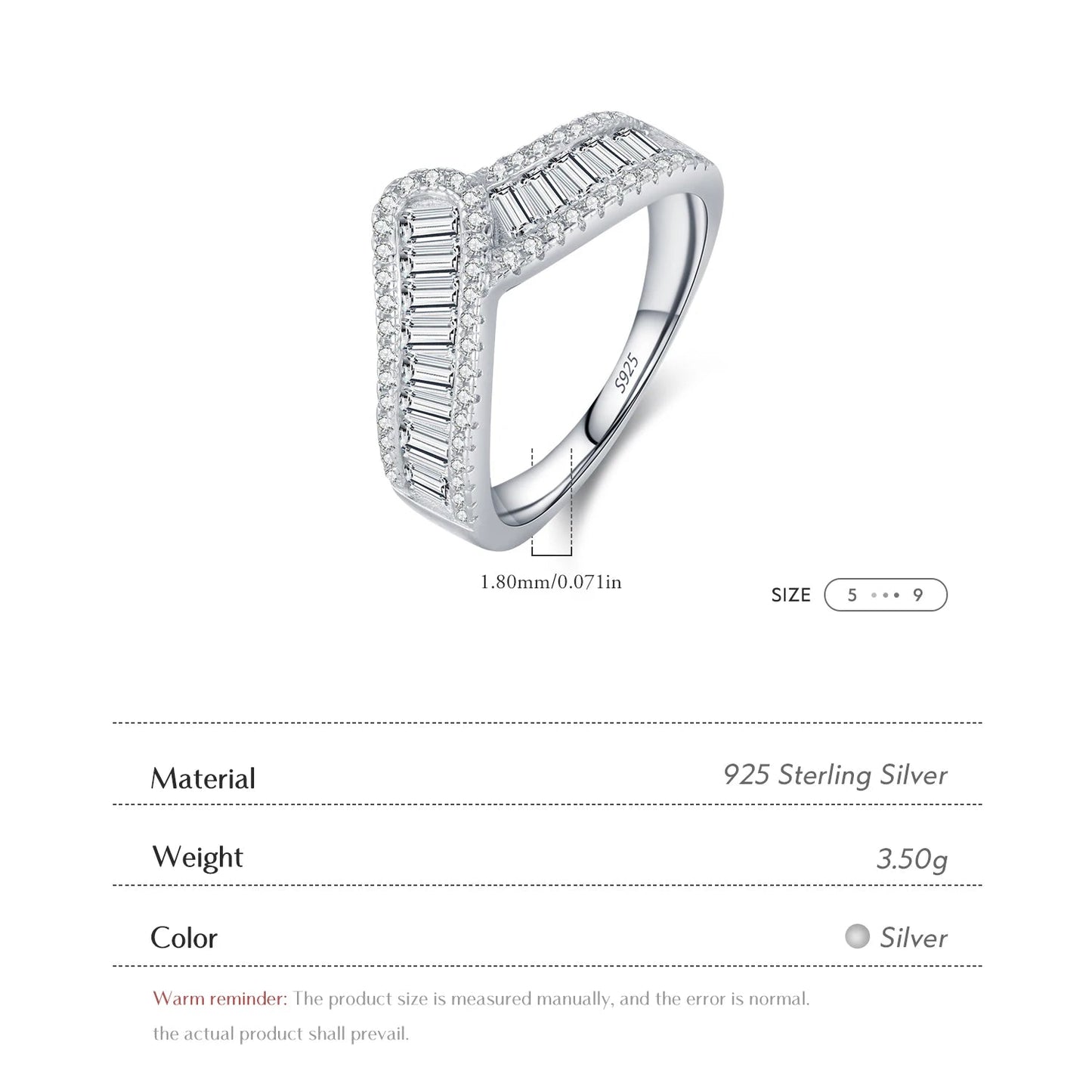 Eternity Arrow Pave Ring