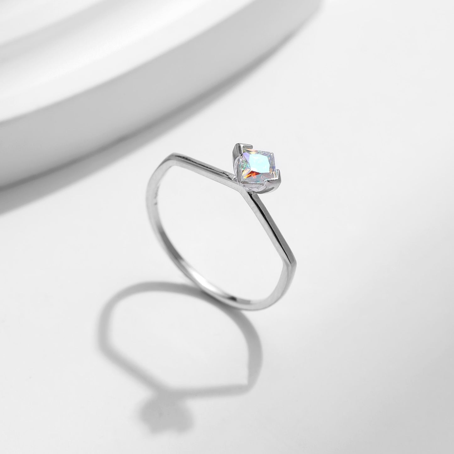 Colorful Square Geometric Ring