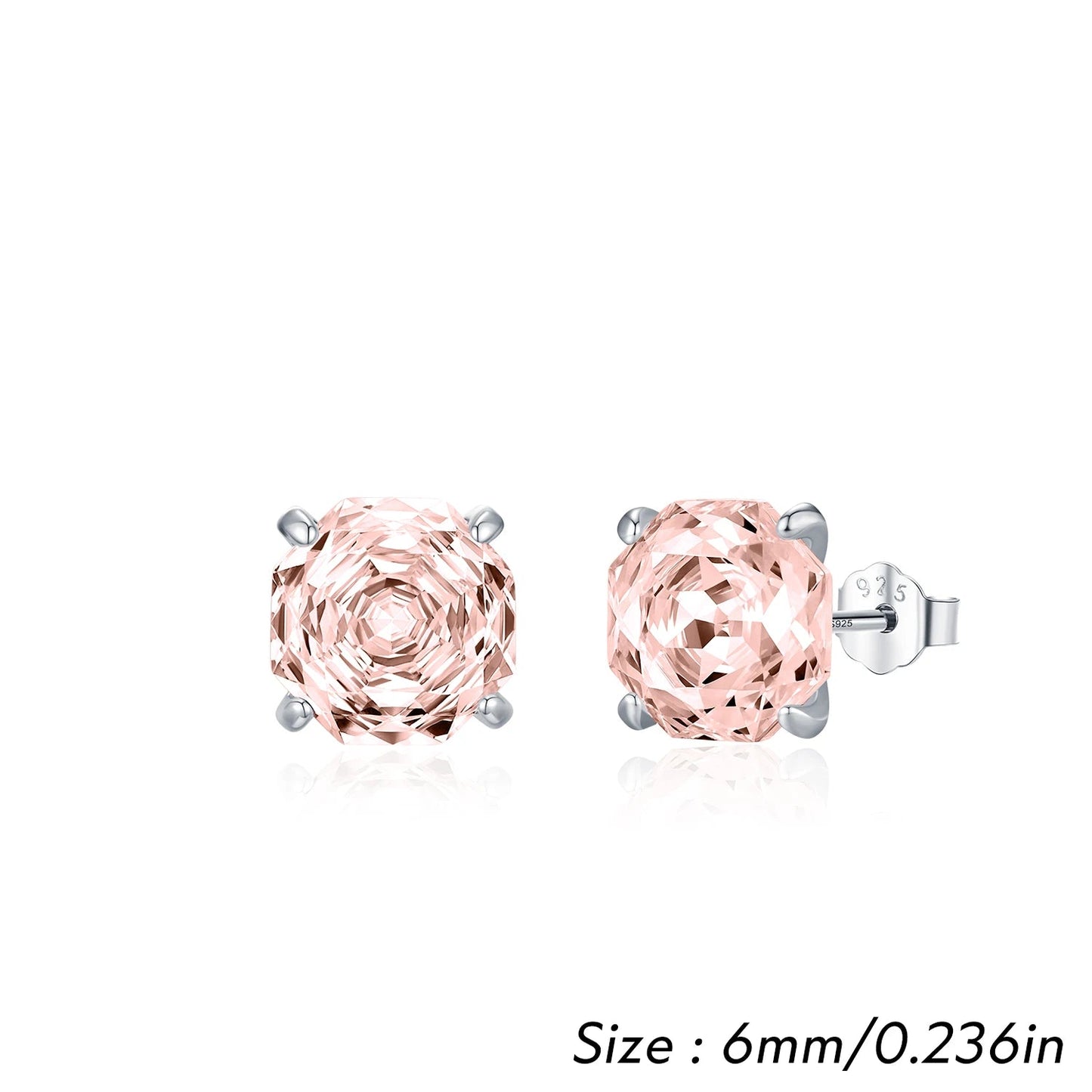 Rose Cut Stud Earrings