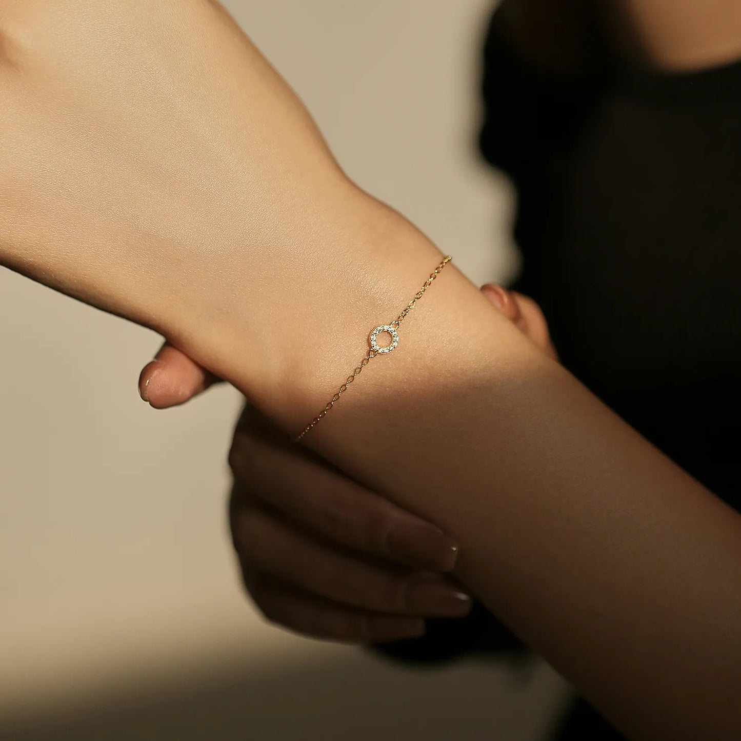 Hollow Circle Gold Bracelets