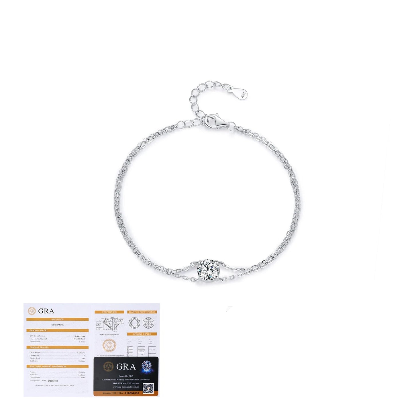 1 CARAT Eternal Sparkle Moissanite Lab Diamond Bracelet