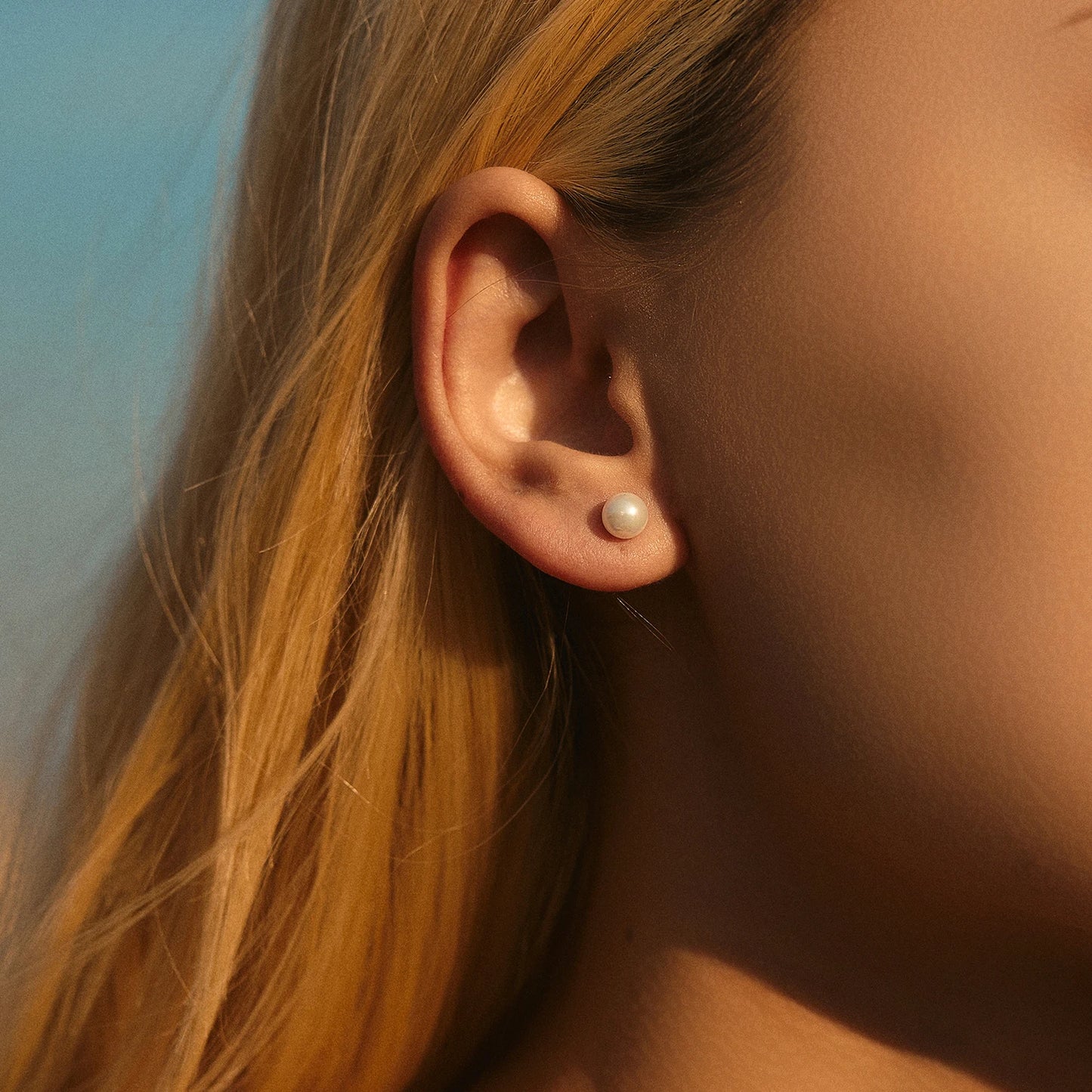 Elegant Pearl Stud Earrings