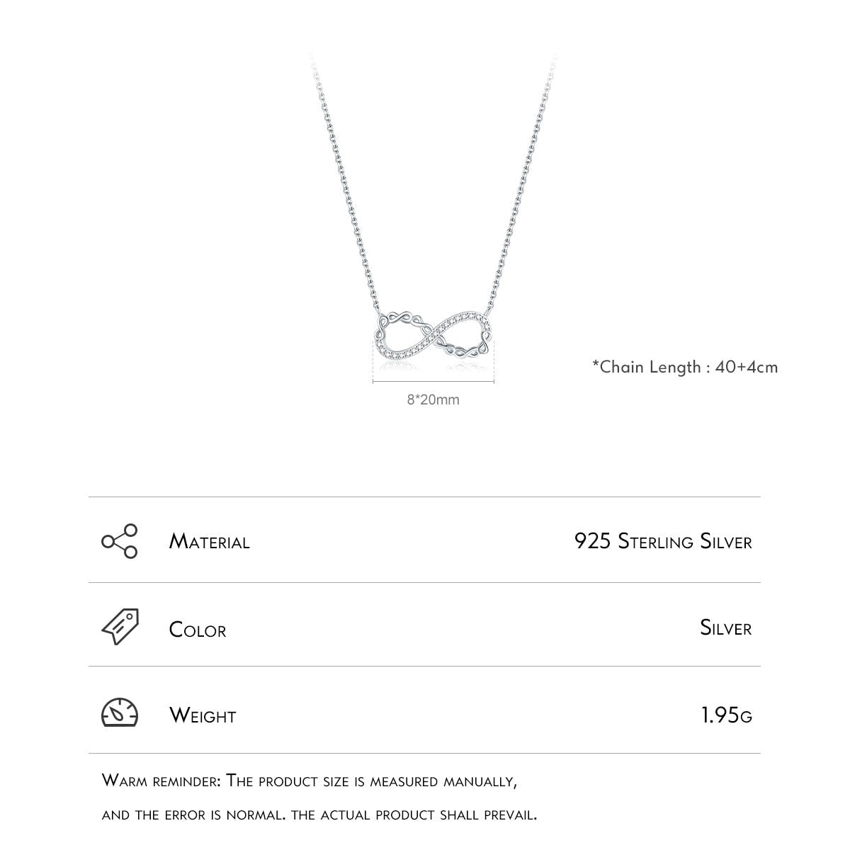 Romantic Infinite Love Necklace