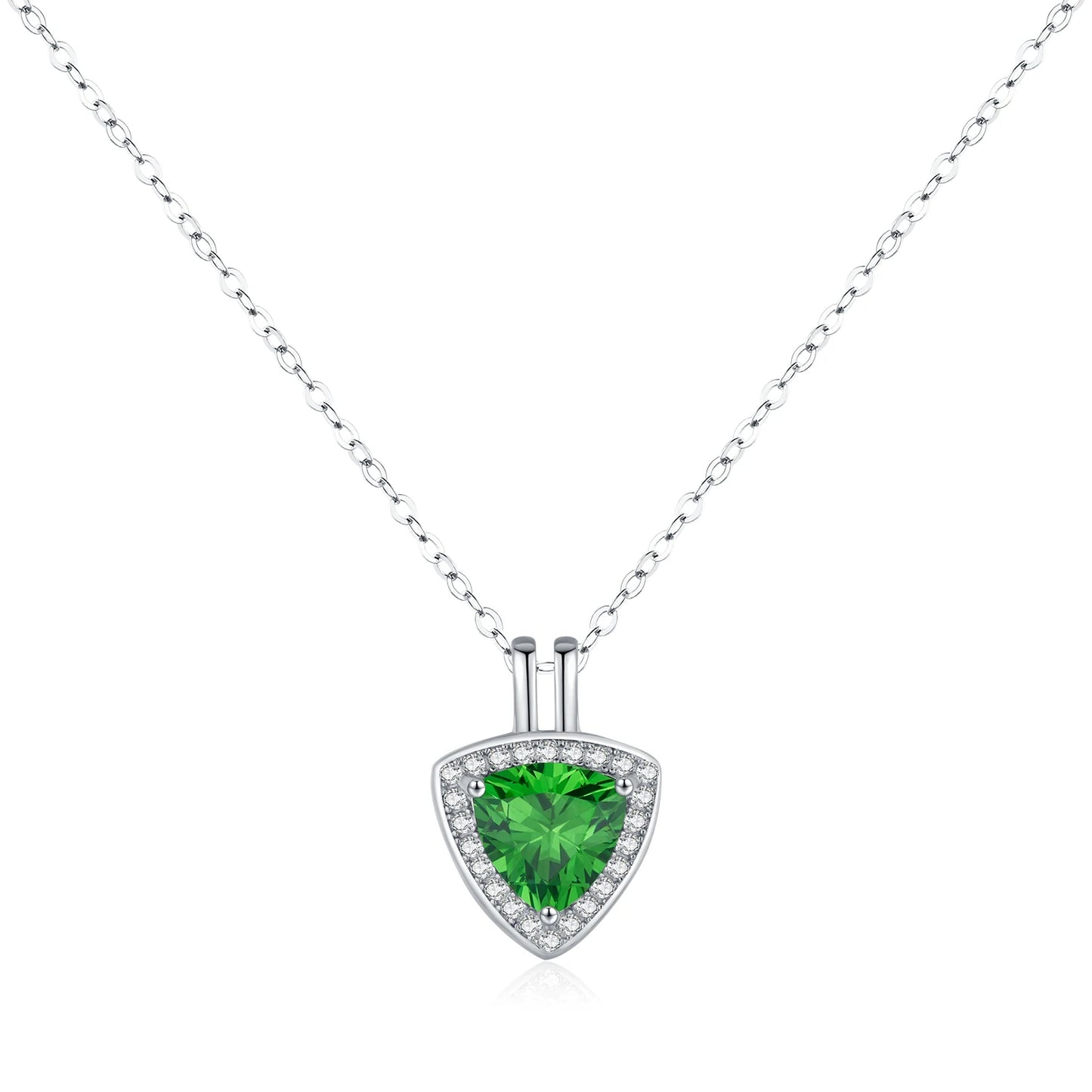 Triangle Green Necklace