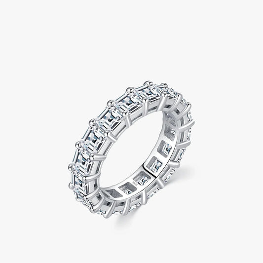 Luxury Emerald Cut Square Ring